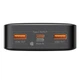 Павербанк Baseus Bipow Digital Display 20000mAh 20W 3A Power Bank Чорний - зображення 8