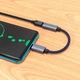 Переходник Hoco UA29A Type-C to Lightning |поддержка быстрой зарядки до 3A, передача данных для синхронизации и резервного копирования, компактный, широкая совместимость, Plug-and-Play, кабель 0,15 м| Серый - изображение 2