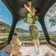 Палатка трехместная автоматическая с тентом Naturehike Ango CNK2550WS010 L Коричневая (6975641887799) - изображение 8