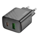 Сетевое зарядное устройство Hoco CS23A, 1USB, 1Type-C, PD, QC 30W, Черный - изображение 3