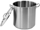 Каструля Yato з кришкою з нержавіючої сталі 36 x 36 см 36.6 л (5906083860065) - зображення 1