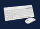 Zestaw bezprzewodowy Omega Wireless Set Keyboard + Mouse White (OKM2658W) - obraz 9