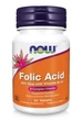 Фолиевая кислота Now Foods Folic Acid 800 мкг 30 таблеток - изображение 1