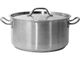 Каструля Yato з кришкою з нержавіючої сталі 36 x 18 см 18.3 л (5906083860294) - зображення 1
