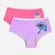 Набор детских трусов-слип 2 шт для девочки Disney Lilo & Stitch HY30018_SET1 116/128 см Розовый/Светло-Фиолетовый (3609088157407) - изображение 1