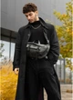 Большая мужская поясная сумка бананка Sambag DynamicDart графитовая - изображение 1