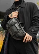 Большая мужская поясная сумка бананка Sambag DynamicDart графитовая - изображение 3