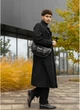 Большая мужская поясная сумка бананка Sambag DynamicDart графитовая - изображение 5