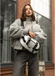 Большая женская поясная сумка бананка Sambag DynamicDart белая - изображение 7