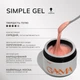 Гель моделирующий GA&MA Simple Gel №30 Akvamarynový 15 мл - изображение 2
