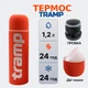 Термос Tramp Soft Touch 1.2 л помаранчевий TRC-110-orange - изображение 1