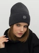 Шапка женская Malisa Париж 15-1740-PS-264 One Size Темно-серая - изображение 1
