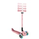 Детский 3-колесный самокат Globber 3 в 1 Go Up Active Lights Pastel с сиденьем и родительской ручкой до 50 кг розовый (744-210) - изображение 3
