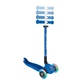 Детский 3-колесный самокат Globber 3 в 1Go Up Active Lights Navy с сиденьем и родительской ручкой до 50 кг синий (744-100) - изображение 4