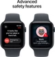Smartwatch Apple Watch SE 3 (2025)&nbsp;GPS&nbsp;44mm&nbsp;Midnight Aluminium Case with Midnight Sport Band M/L (MEHQ4) - obraz 7