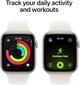 Smartwatch Apple Watch SE 3 (2025) GPS + Cellular 40mm Starlight Aluminium Case with Starlight Sport Band - M/L (MEP74) - obraz 6