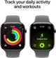 Smartwatch Apple Watch Series 11 GPS + Cellular 46mm Natural Titanium Case with Stone Grey Sport Band - M/L (MFCX4) - obraz 4