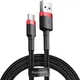 Кабель Baseus Cafule Cable USB For Type-C 2A 3m Red+Black (CATKLF-U91) - изображение 1