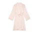 Сатиновый халат Victoria’s Secret Satin Midi Robe M/L розовая полоска - изображение 3