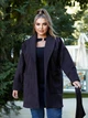 Женское кашемировое пальто SOLINNA , Модель 6423 Темно-фиолетовый, 46-48 - изображение 4