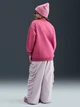Дитячий світшот на флісі оверсайз для дівчинки Nike G Nsw Club Flc Ovrszd Crew Lbr FD2923-634 122-128 см (XS) Рожевий (198482279479) - зображення 9