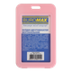Бейдж (ідентифікатор) BUROMAX 5414-10 69х111мм вертикальний PP+PVC, рожевий (5) /BM.5414-10/ - зображення 1