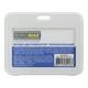 Бейдж (ідентифікатор) BUROMAX 5415-12 101х80мм горизонтальний PP+PVC, білий (5) /BM.5415-12/ - зображення 1
