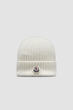Шапка Moncler белая цвете, One Size (универсальный размер), унисекс. - изображение 1