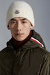Шапка Moncler белая цвете, One Size (универсальный размер), унисекс. - изображение 2