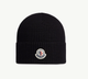 Шапка Moncler черная цвете, One Size (универсальный размер), унисекс. - изображение 1