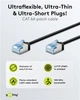 Патч-корд Goobay RJ45 FTP6a 0.15m patch Slim Ultra Flexi PoE+ Cu чорний(75.07.4315) - изображение 4