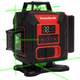 Poziomica laserowa Bauerkraft płaszczyznowa zielony laser krzyżowy 360° 4D 16 linii (5904265080478) - obraz 2