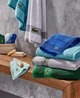 Набор 6 хлопковых полотенец Lacoste для ванной 240х76 см х 2 шт + 132х76 см х 2 шт + 33х33 см 2 шт Heritage Anti-Microbial Supima Cotton Синий (1159842431) - изображение 9