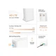 Бездротовий мобільний 4G-маршрутизатор Mercusys MB230-4G, Nano-SIM, 867 Mbps, 2.4/5 GHz, Gigabit Ethernet, White - зображення 4