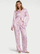 Піжама Сатинова (сорочка + штани) Victoria's Secret Purple Floral Satin Long Pyjamas Set XS Regular Ліловий (2671317D) - изображение 1