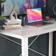 Письмовий стіл Ferrum-decor Драйв 750x1200x700 Білий метал ДСП Бетон 16 мм (FRD-103191) - зображення 4