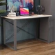 Письмовий стіл Ferrum-decor Драйв 750x1400x700 Чорний метал ДСП Дуб Сан-Марино 32 мм (FRD-103402) - зображення 1