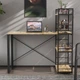 Письменный стол Ferrum-decor Серии Конект c этажеркой 75x120x60 черный ДСП Дуб Артизан 16мм (FRD-104221) - изображение 1