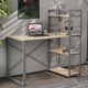 Письменный стол Ferrum-decor Серии Конект c этажеркой 75x120x60 серый ДСП Дуб Сан-Марино 16мм (FRD-104231) - изображение 1