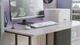 Стіл письмовий Кевін Ferrum-decor 75x140x70 Чорний метал ДСП Бетон 16 мм (FRD-106573) - зображення 3