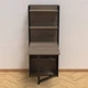 Стіл книжка з етажеркою Практик 2 Ferrum-decor 1555x640x990 Чорний метал ДСП Дуб Сонома Трюфель 16 мм (FRD-104629) - зображення 1
