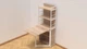 Стол книжка с этажеркой Практик 2 Ferrum-decor 1555x640x990 Белый металл ДСП Дуб Сонома 16мм (FRD-104635) - изображение 3