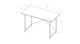 Стіл письмовий Line Лайт Ferrum-decor 750x1200x600 Чорний метал ДСП Біле 16 мм (FRD-104857) - зображення 7