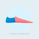 Ласти SPEEDO TRAINING FIN ORANGE-BLUE 47-48 - изображение 4