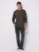 Лонгслив мужской Colin's CL1076435KHA S Khaki (8684112846255) - изображение 3
