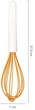 Trzepaczka Fiskars Functional Form z powłoką silikonową 27.8 cm Biała (1023613) (6424002005773) - obraz 2