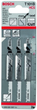 Набір полотен для електролобзика Bosch T 101 B 3 шт (3165140006958) - зображення 1