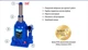 Домкрат гидравлический телескоп VITOL 2т 2 цилиндра / коробка / min 150мм - max 370мм / 5,3кг - изображение 4