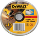 Набір абразивних дисків DeWalt 125 мм 10 шт. (DT42340TZ-QZ) - зображення 1