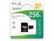 Карта пам'яті Apacer 256 GB microSDHC Class 10 UHS-I V10 + SD adapter (AP256GMCSX10UB-R) - изображение 3